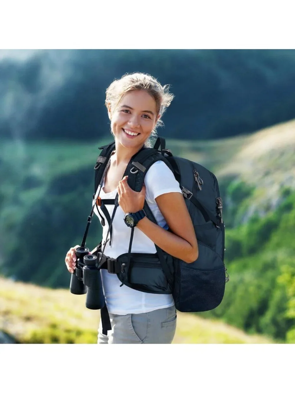 40L Waterproof Hiking Backpack | Lightweight Travel Daypack with Rain Cover